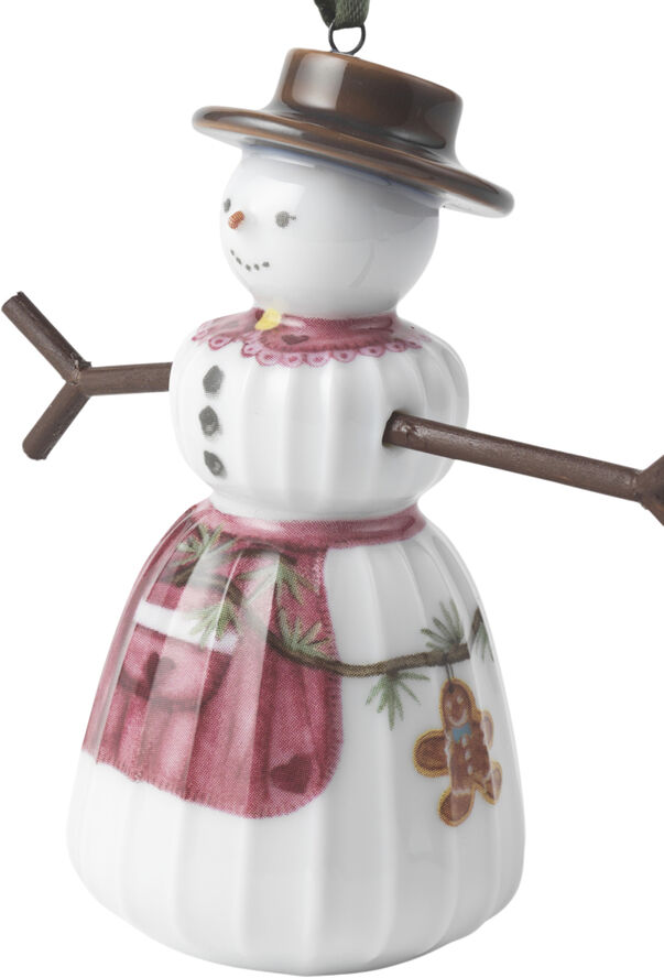 Kähler Hammershøi Christmas Snekone hængende H9 hvid m. deko Hvid