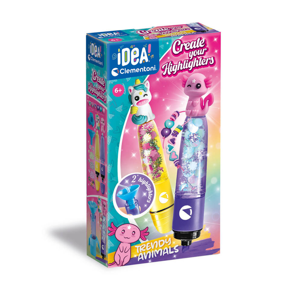 Clementoni Idea kleine highlighter lab trendy dieren