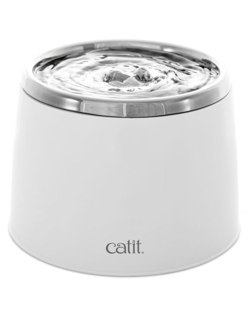 Catit Drinkfontein - Kattendrinkbak - 2 l Wit Edelstaal