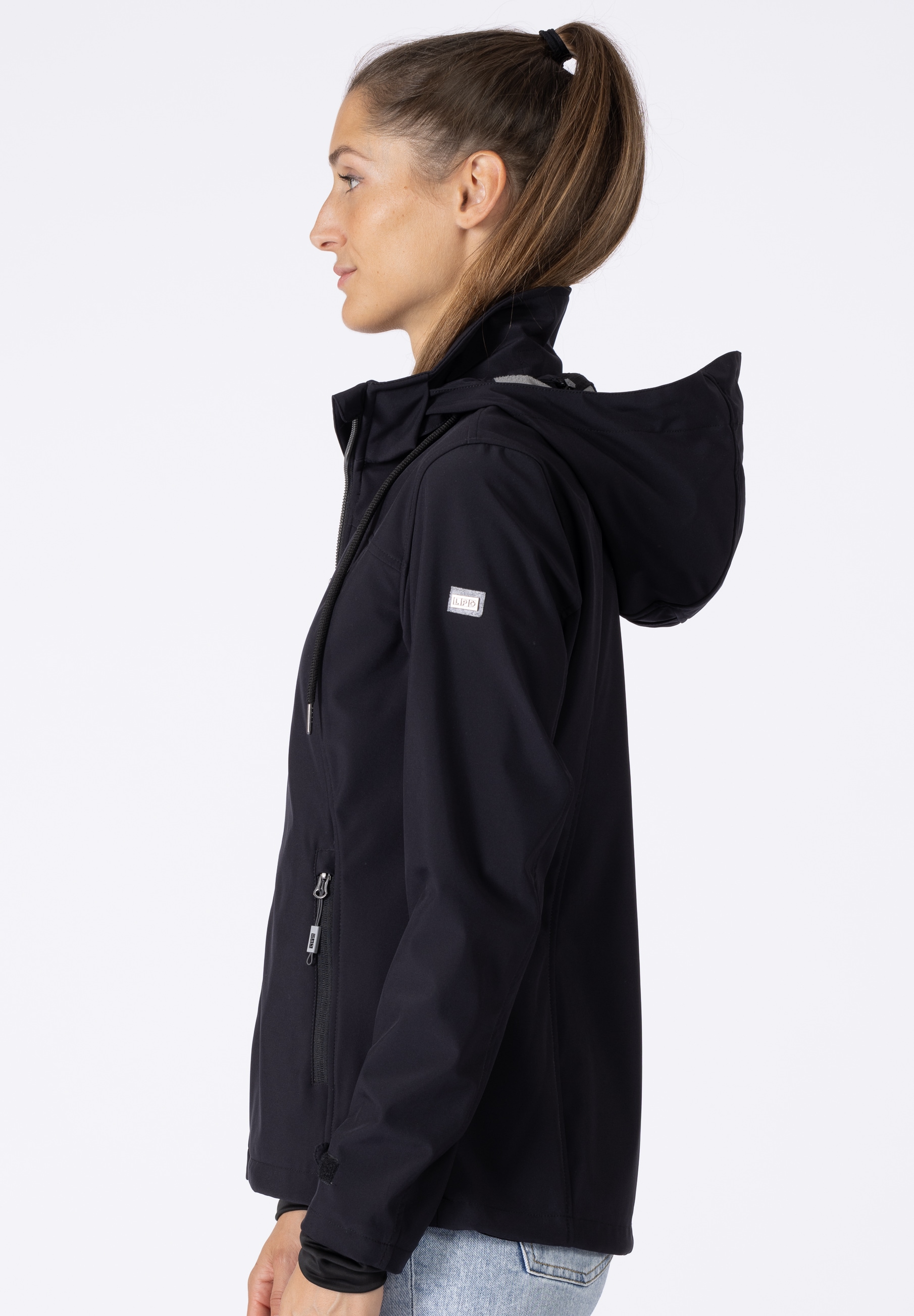 DEPROC Active Softshelljacke »DECORAH PEAK V WOMEN« mit abnehmbarer Kapuze