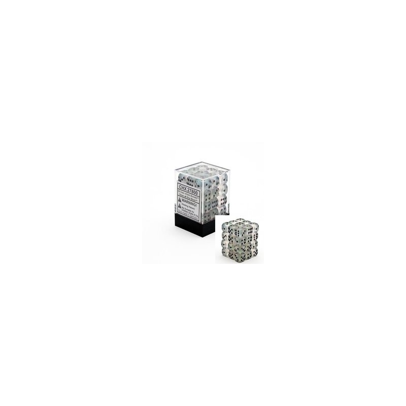 Pack de 36 dés D6 * borealis * CLAIR