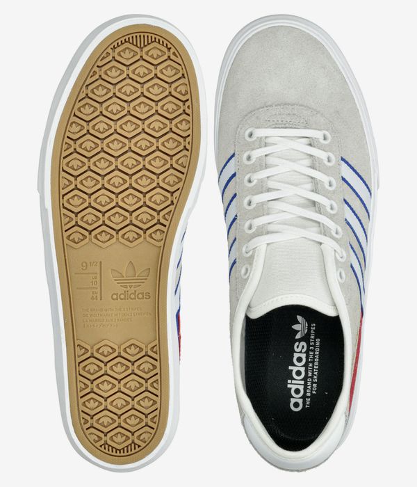 adidas Skateboarding Delpala Schuh (white white royal blue)