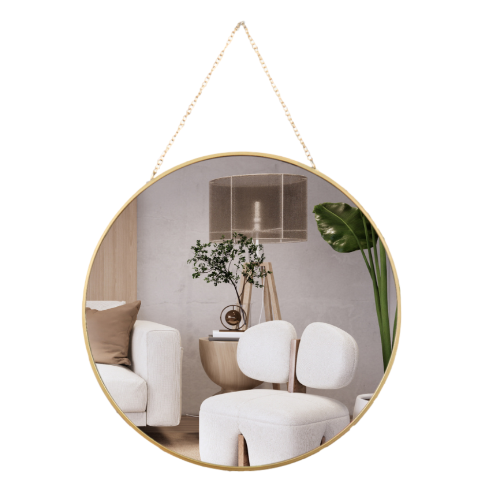 Orange85 Spiegel rond goud