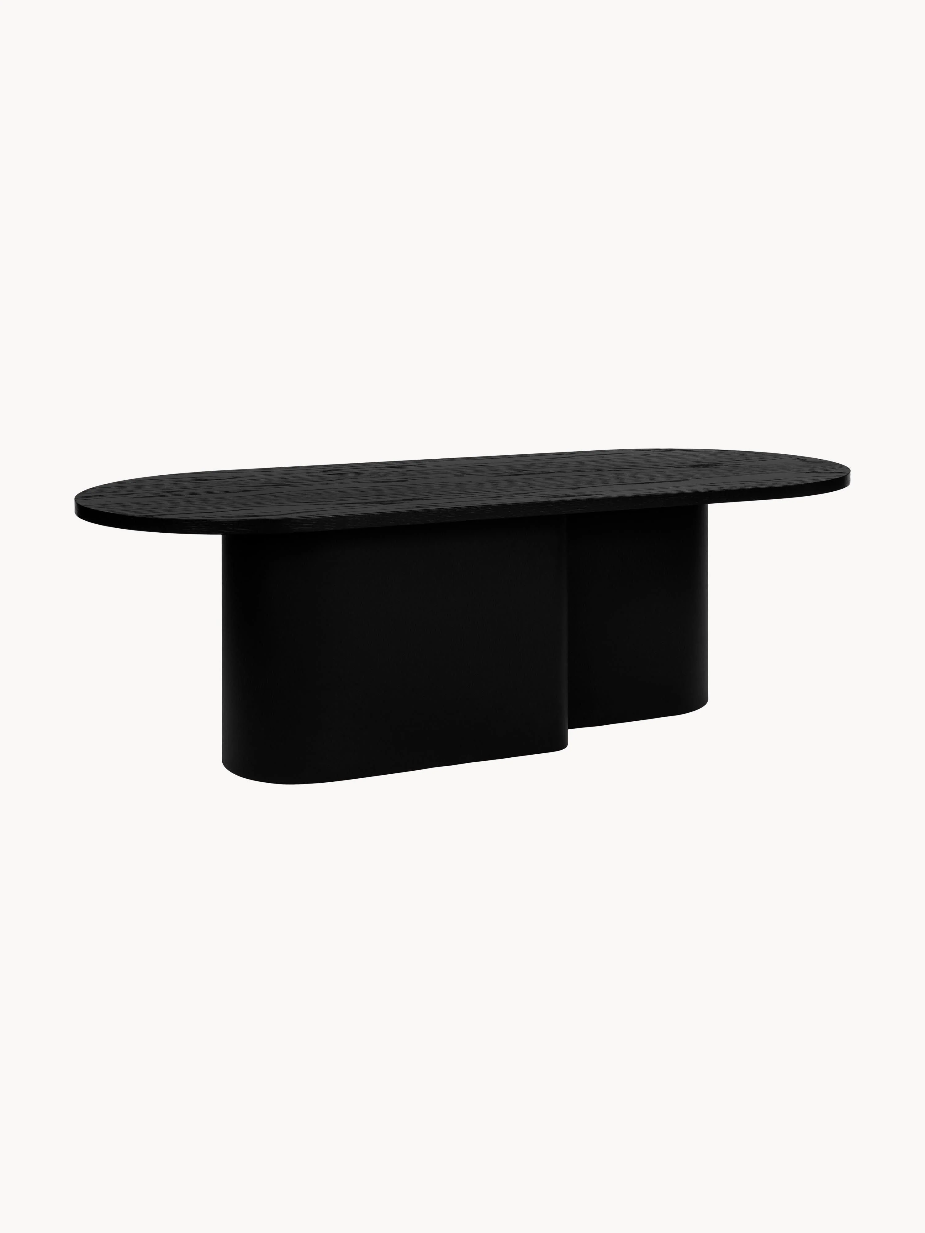 Ovale salontafel Looi van hout