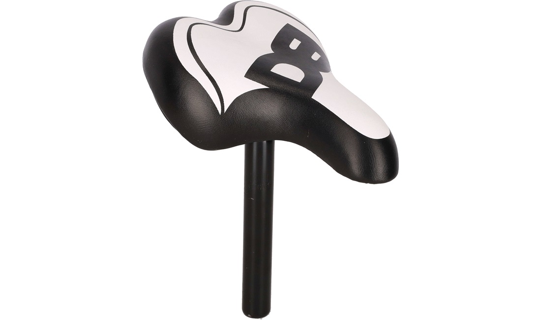 Sadel Dino Bikes Sort / Hvid 12-16