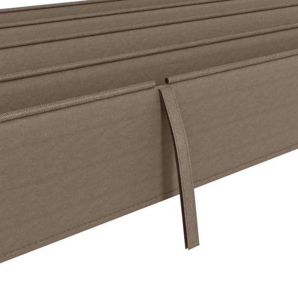 Erstatningstak for 2,85 x 2 m pergola, vannavvisende uttrekkbar bølgetak med regndreneringshull, UV-beskyttelse 30+, vintersikkert skyggetrekk for hag