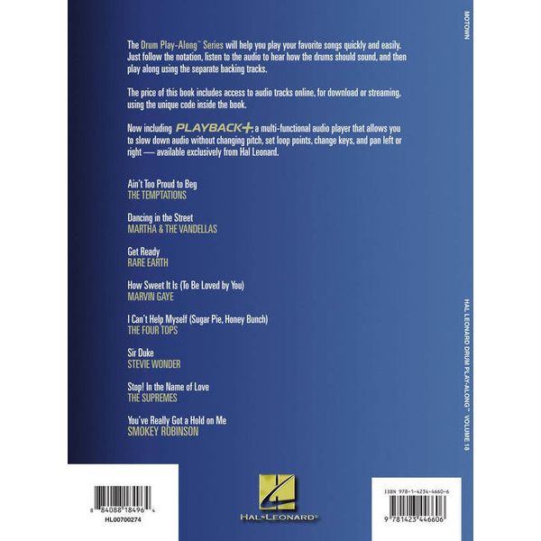 Hal Leonard Drum Play-Along Motown