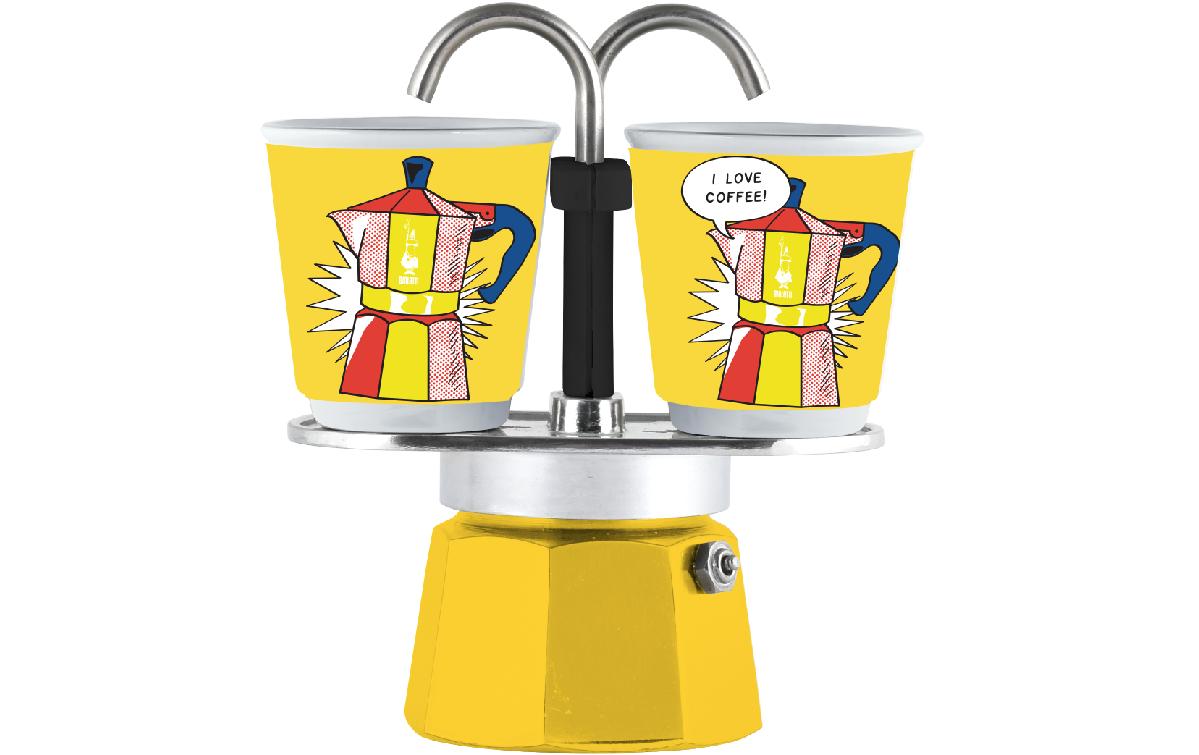 Espressokocher Mini Express Lichtenstein 2 Tassen, GelbExpress Induktion