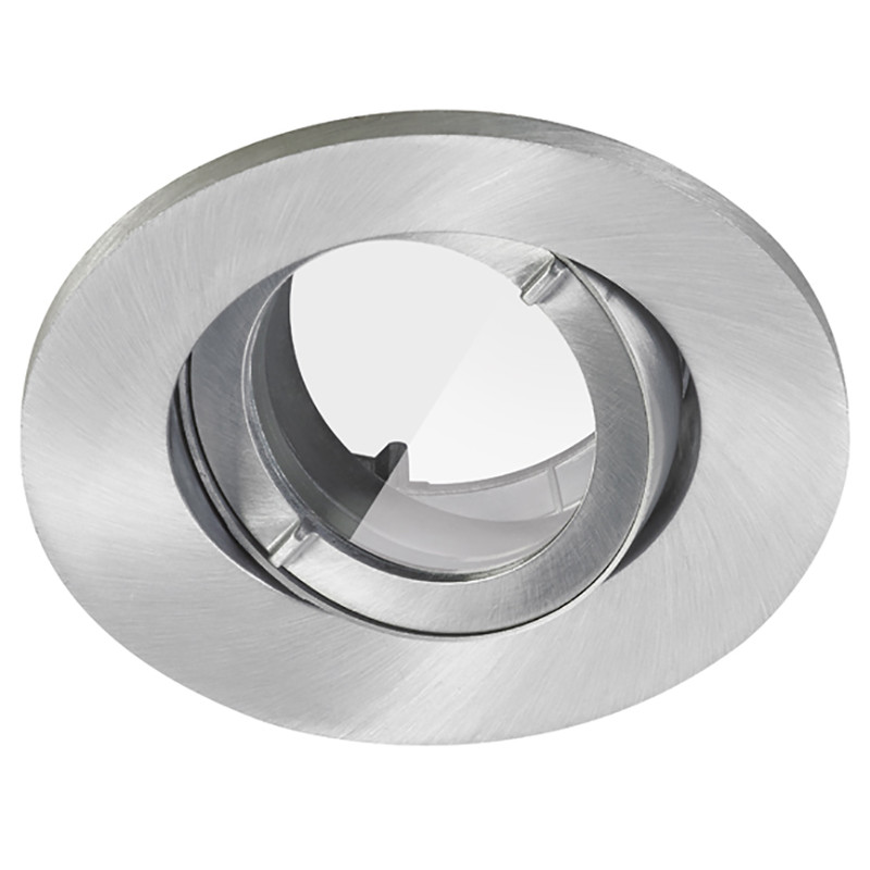 Lumiance Inset Trend 75 badkamer inbouwspot kantelbaar Geborsteld aluminium