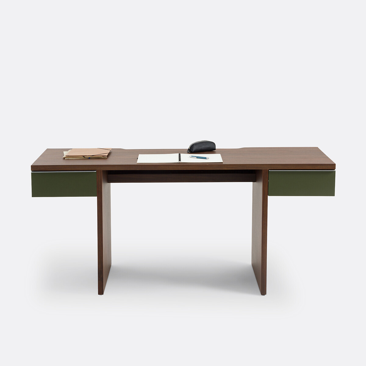 LA REDOUTE INTERIEURS<br>Secretária XL 2 prateleiras, Siem