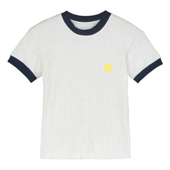 Holi & Love T-Shirt Rima Citron Coton Bio | Blanc