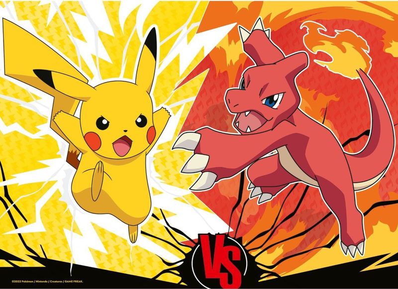 Ravensburger - Pokémon 4 in 1 - Legpuzzels - Multicolor - Karton - 4 Puzzels van 100 Stukjes