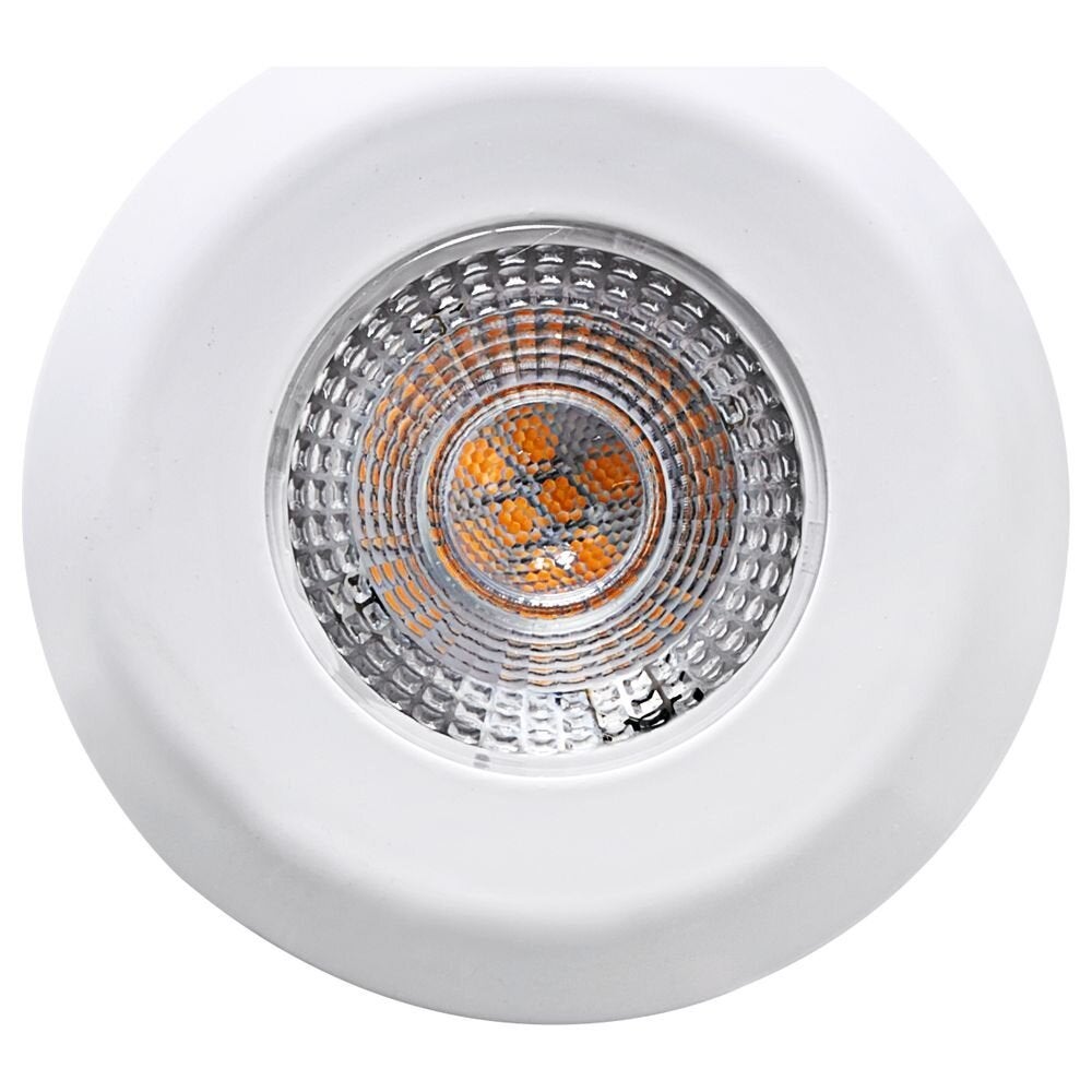 LED inbouwspot, dimbaar, vast, IP44, in wit