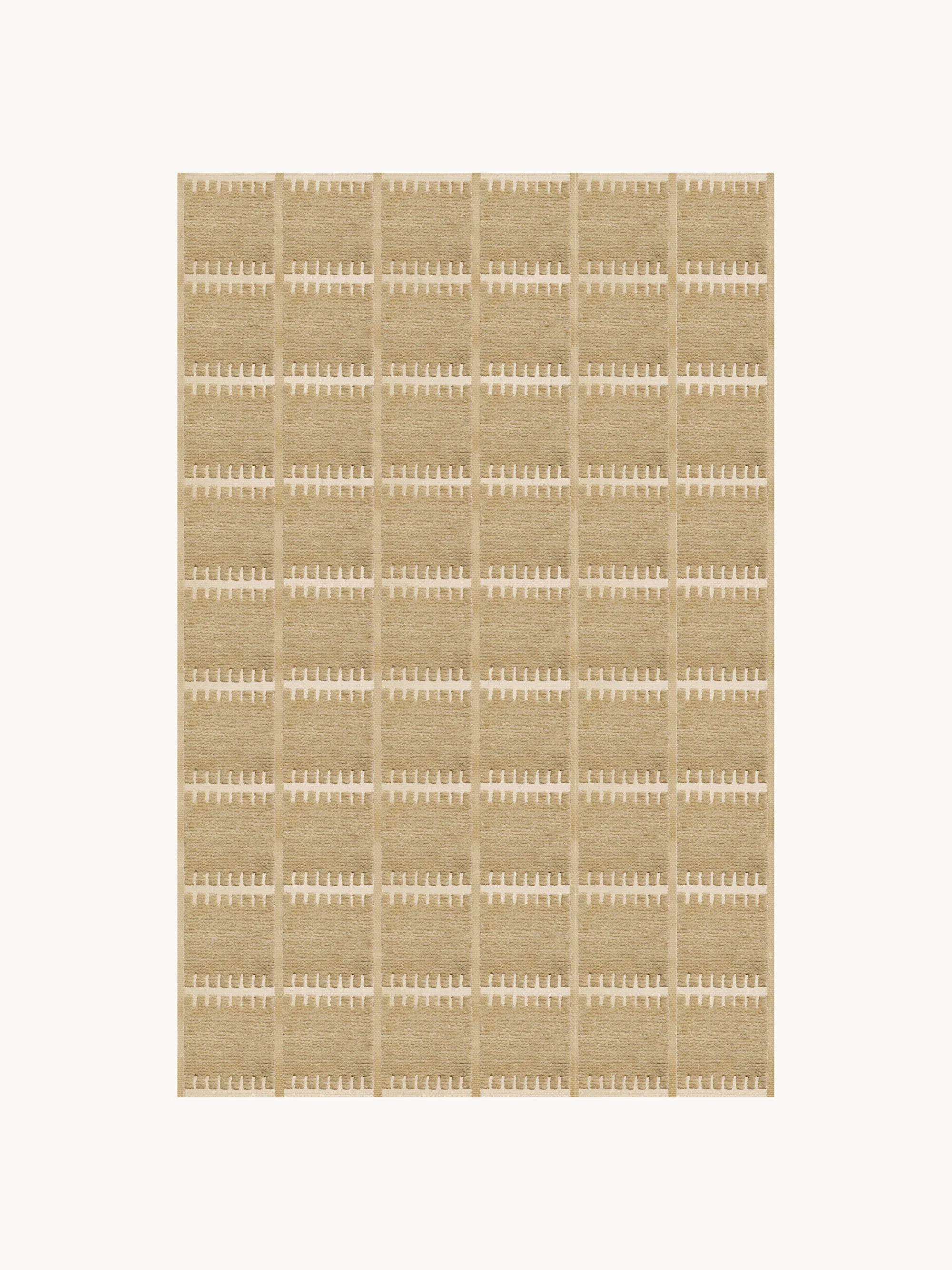 Handgeweven wollen vloerkleed Lilly
