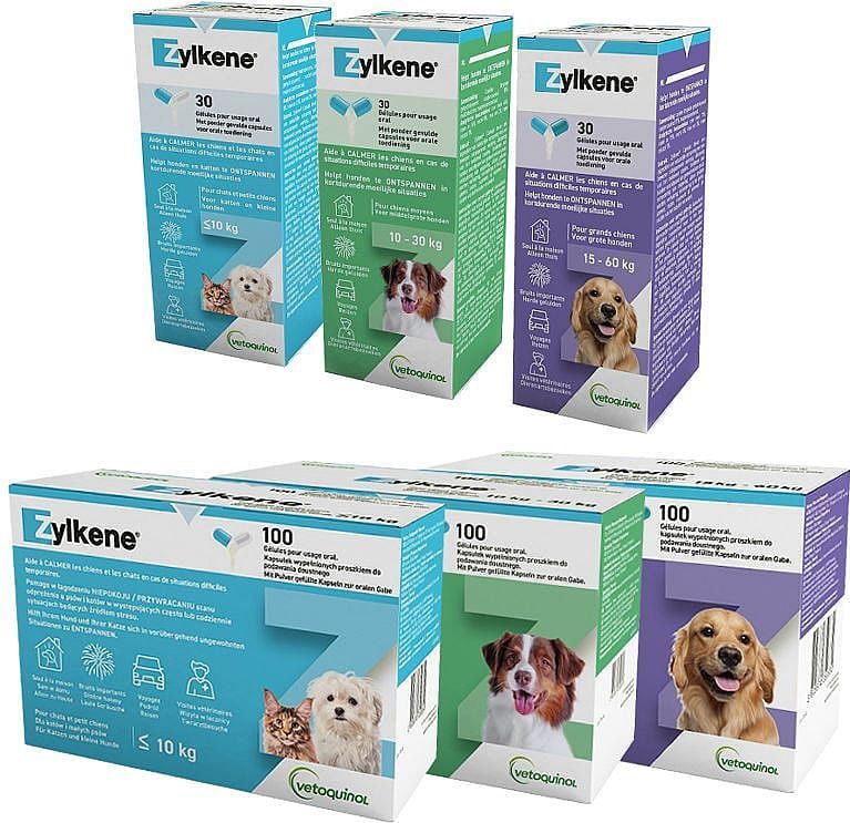VETOQUINOL - Zylkene - Supplement voor Honden en Katten - 100 Capsules