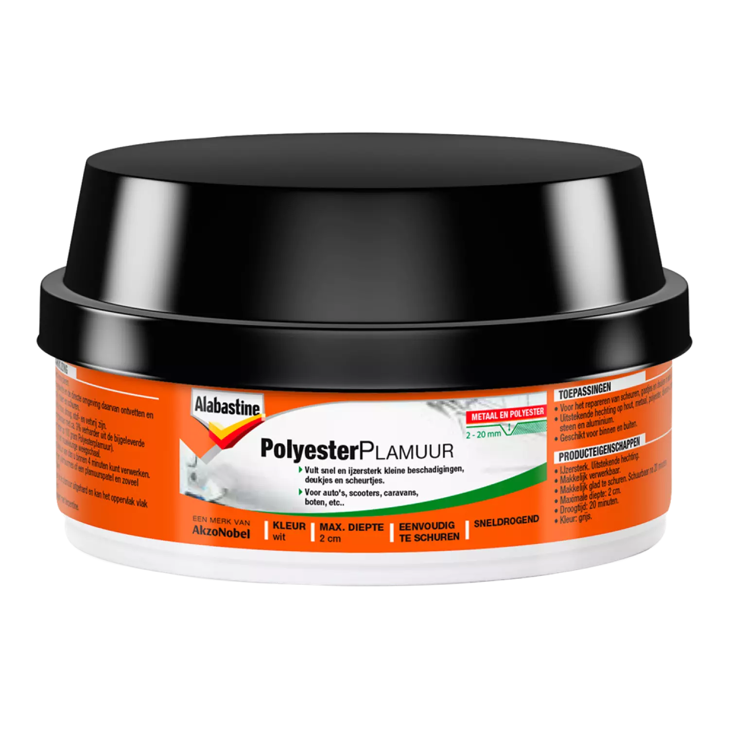 Alabastine Polyesterplamuur - Wit - 200gr