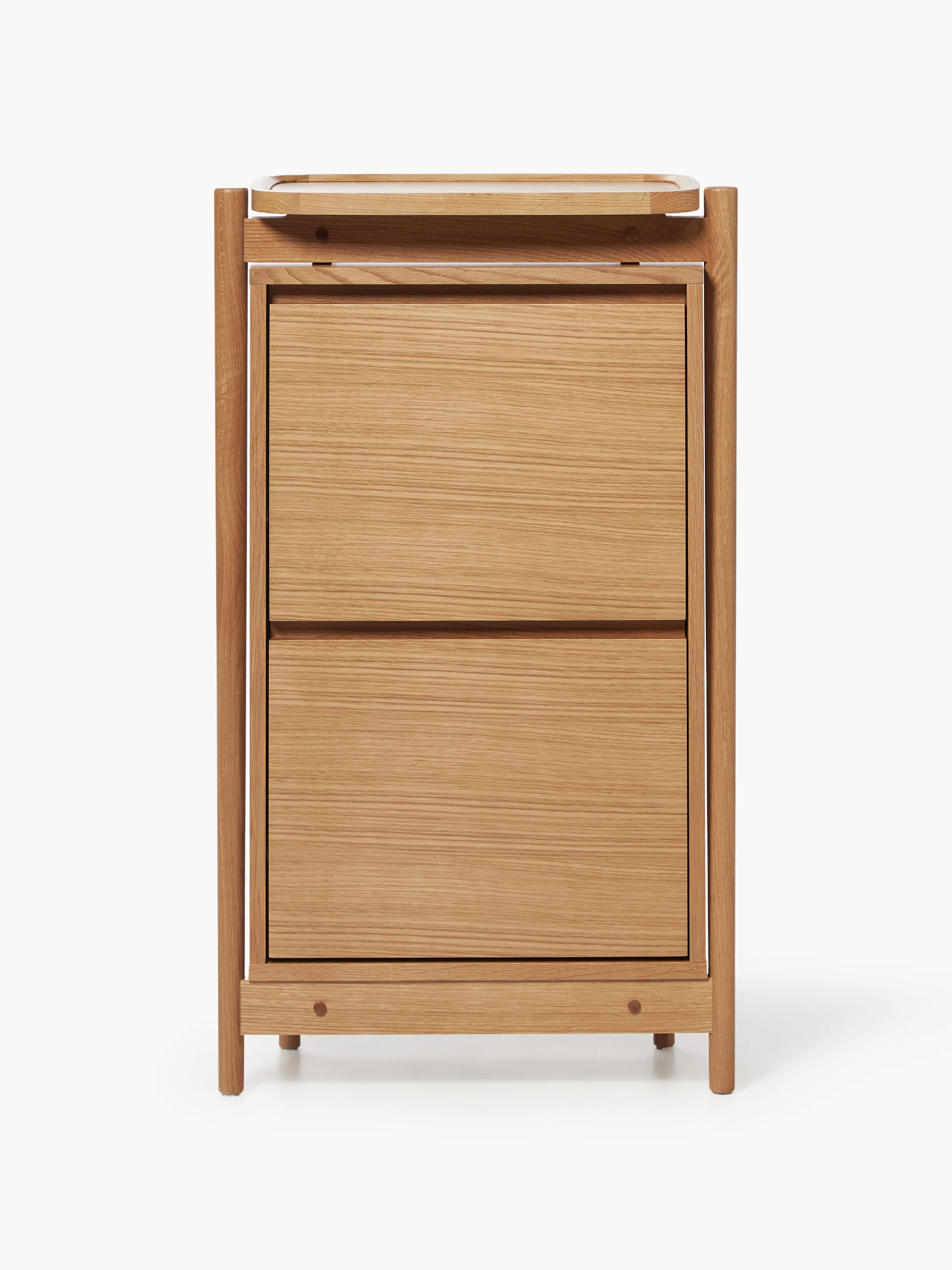 Houten schoenenkast Libby met opvouwbare planken