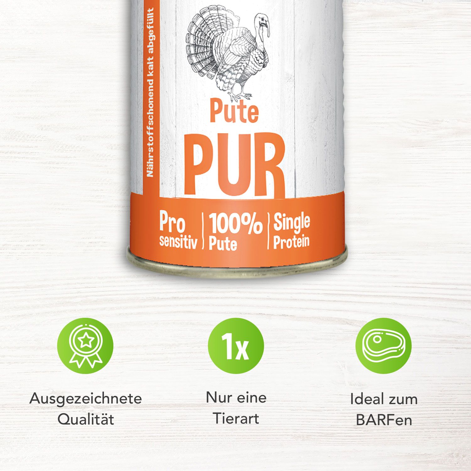 Schecker Nassfutter - Pute PUR