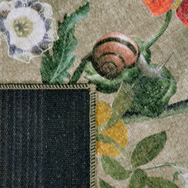Bloemen vloerkleed - Fleur Beige/Multi | Kleurrijk