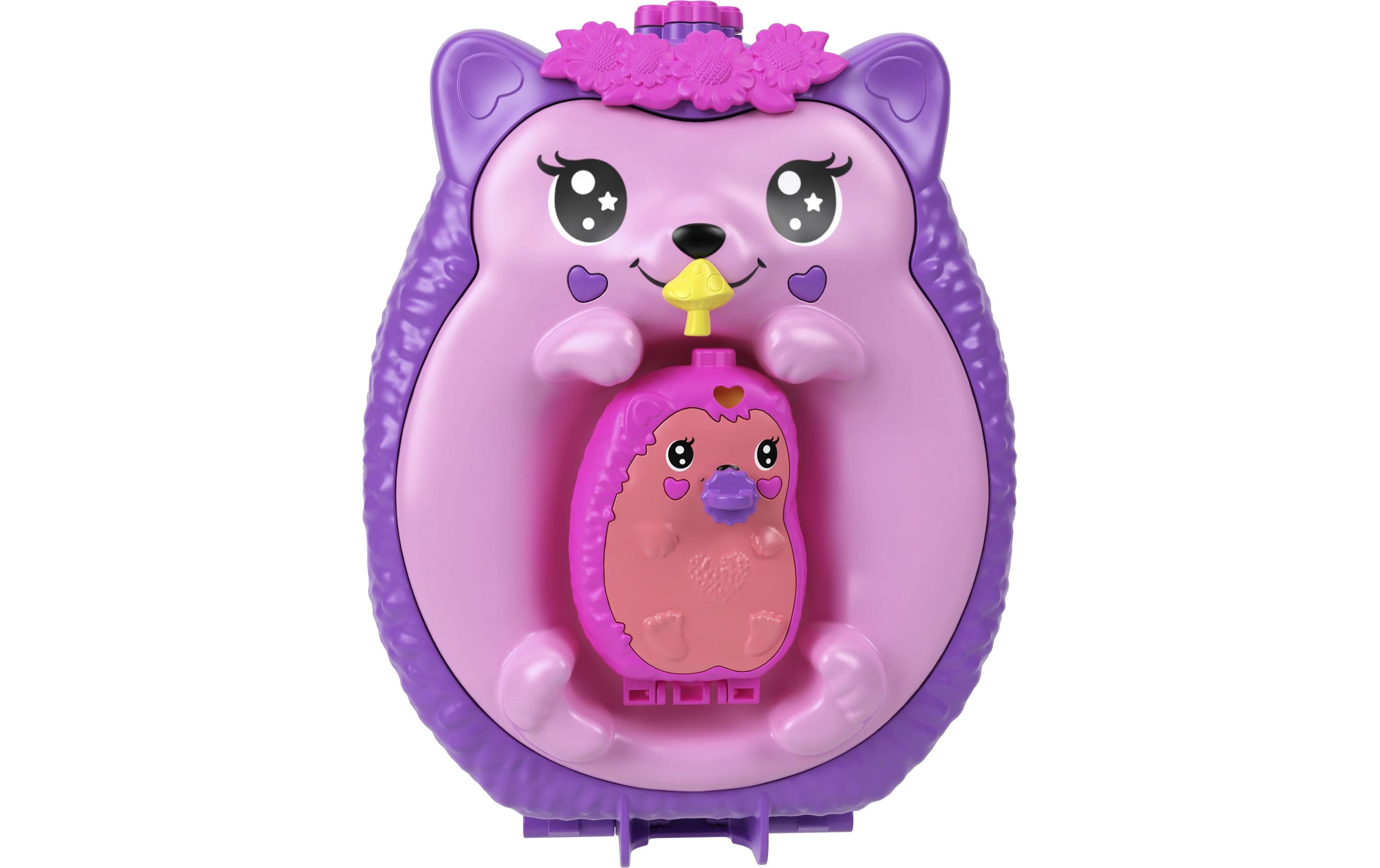 Spielset Igel-Mama & Baby SchatulleHandtaschen-Spielset mit 2 Puppen & 16 Accessoires inklusive Haustieren