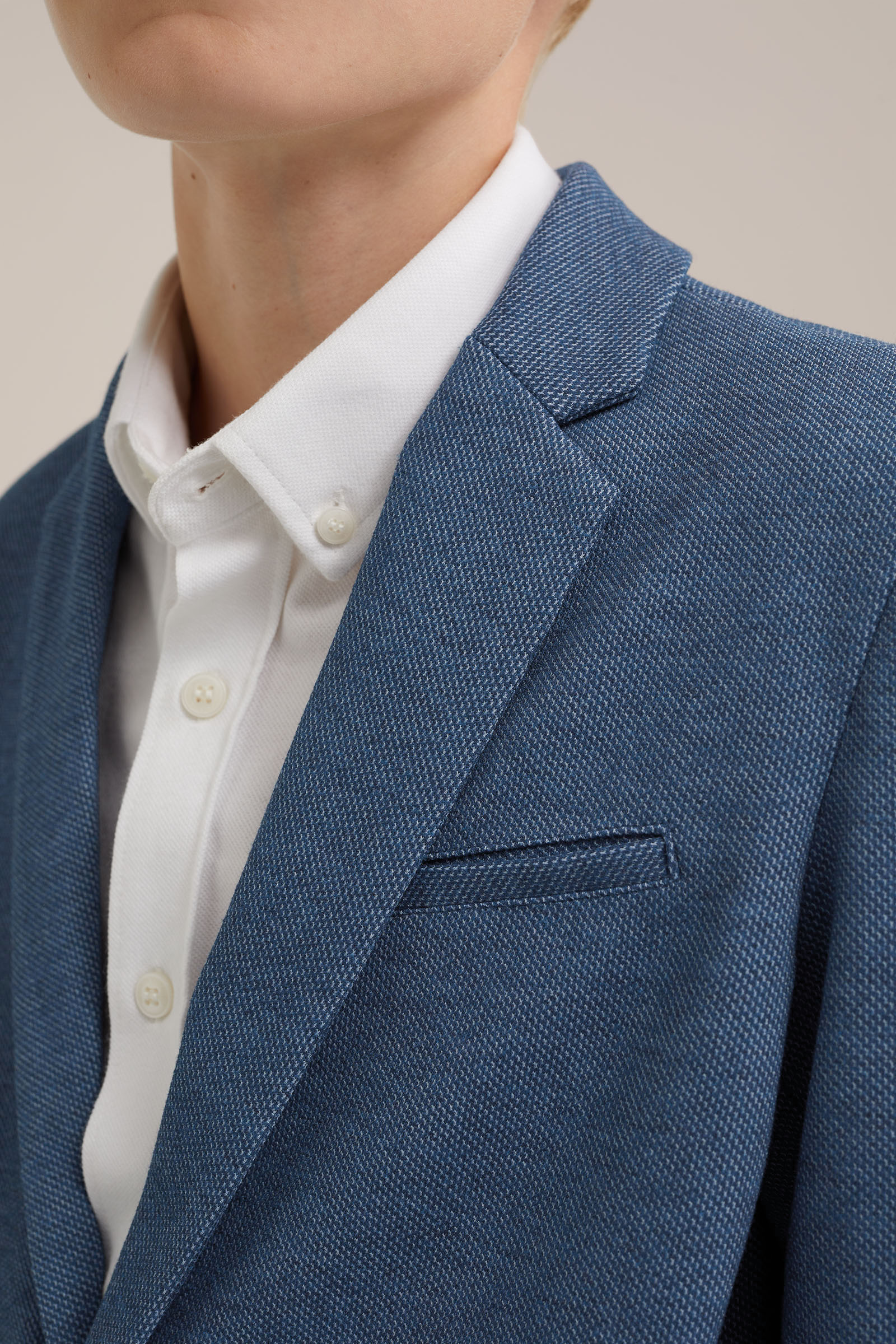Jongens slim fit blazer met stretch WE Fashion Blauw