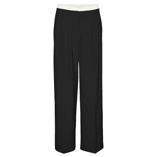 Vero Moda Madja Wide Bukser, Black, 42/L34