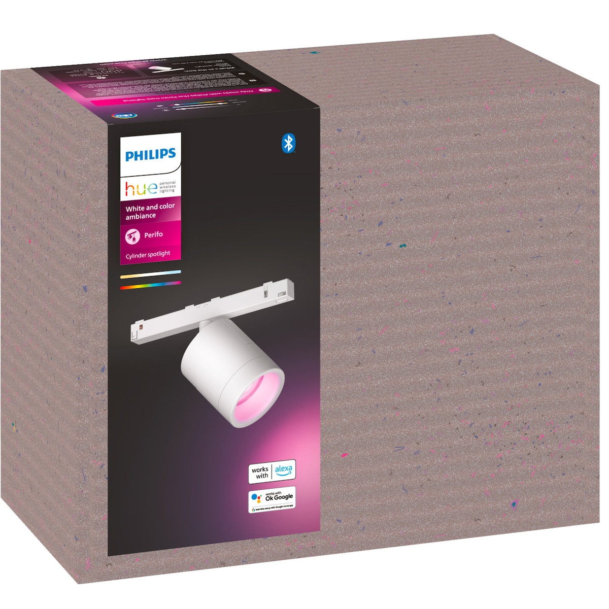 Philips Hue Perifo sylindrisk spotlys (hvit)