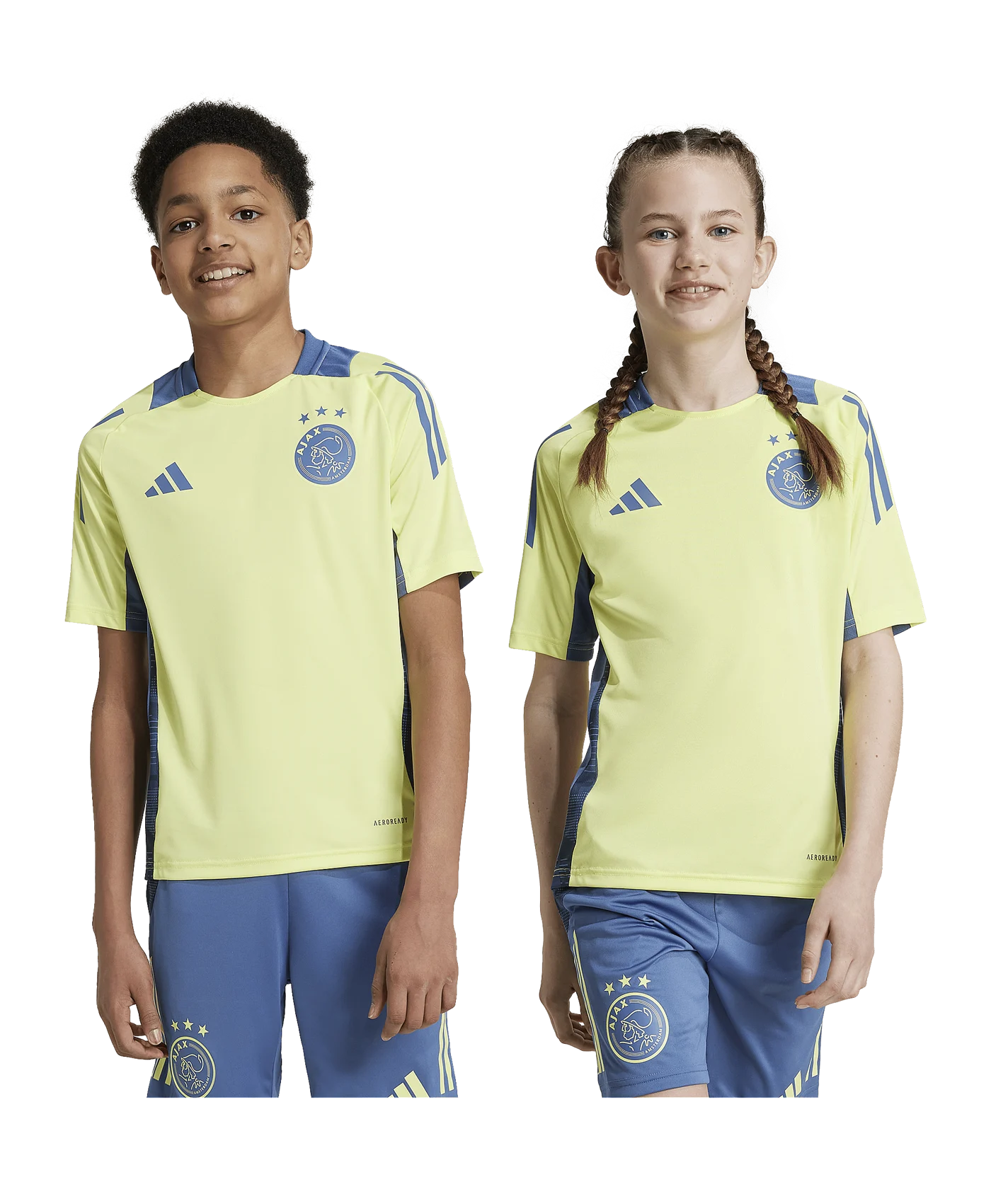 adidas Ajax Amsterdam Training T-Shirt Kids Gelb
