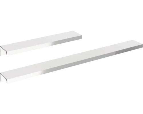 Badkamermeubelset FACKELMANN B.brillant BxHxD 80 x 55,7 x 50,1 cm, frontkleur wit hoogglans met glazen wastafel