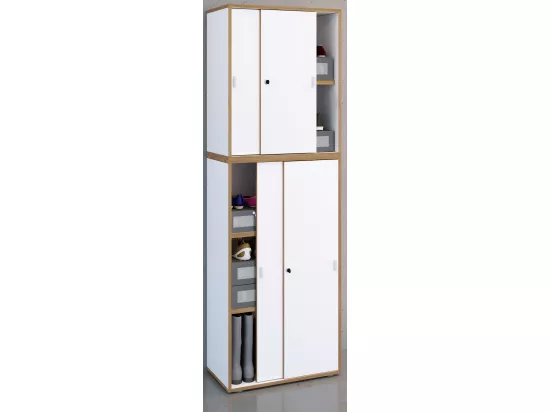 Armoire de bureau Salia portes coulissantes 5x L60