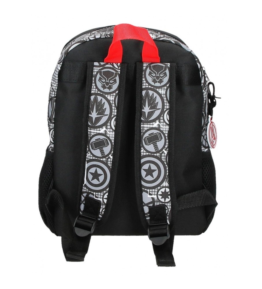 Mochila Disney Avengers Heroes - Preta - 25x32x12cm -