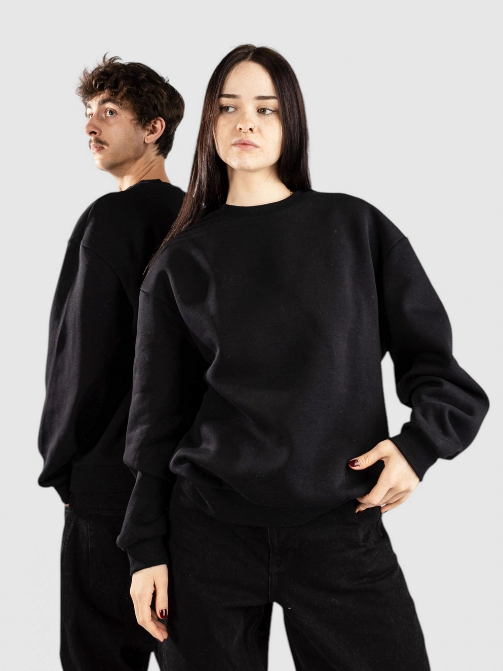 Urban Classics Fluffy Crewneck Sweater black