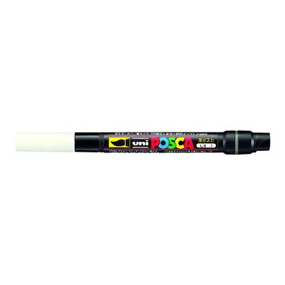 Posca - Feutre pinceau pointe souple - blanc