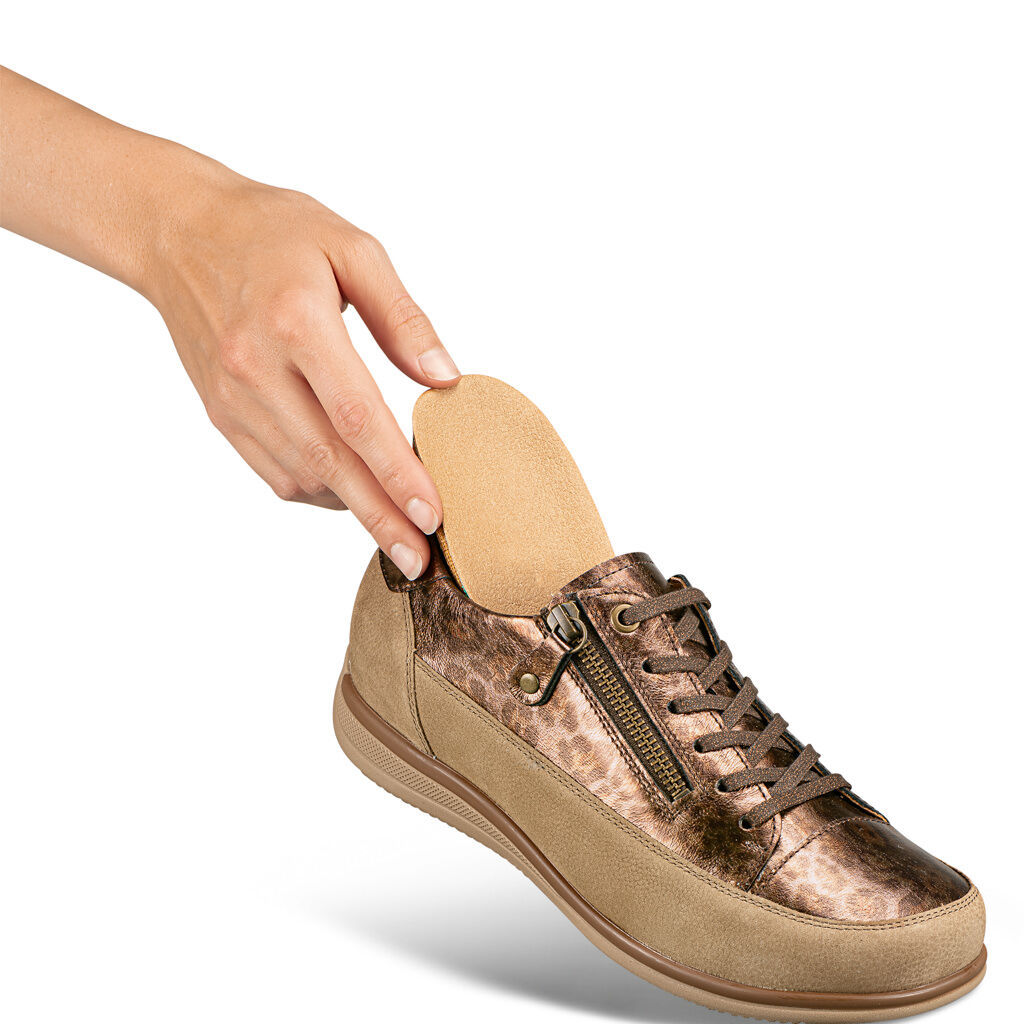 DAMEN - Schnürschuh LINA bronze