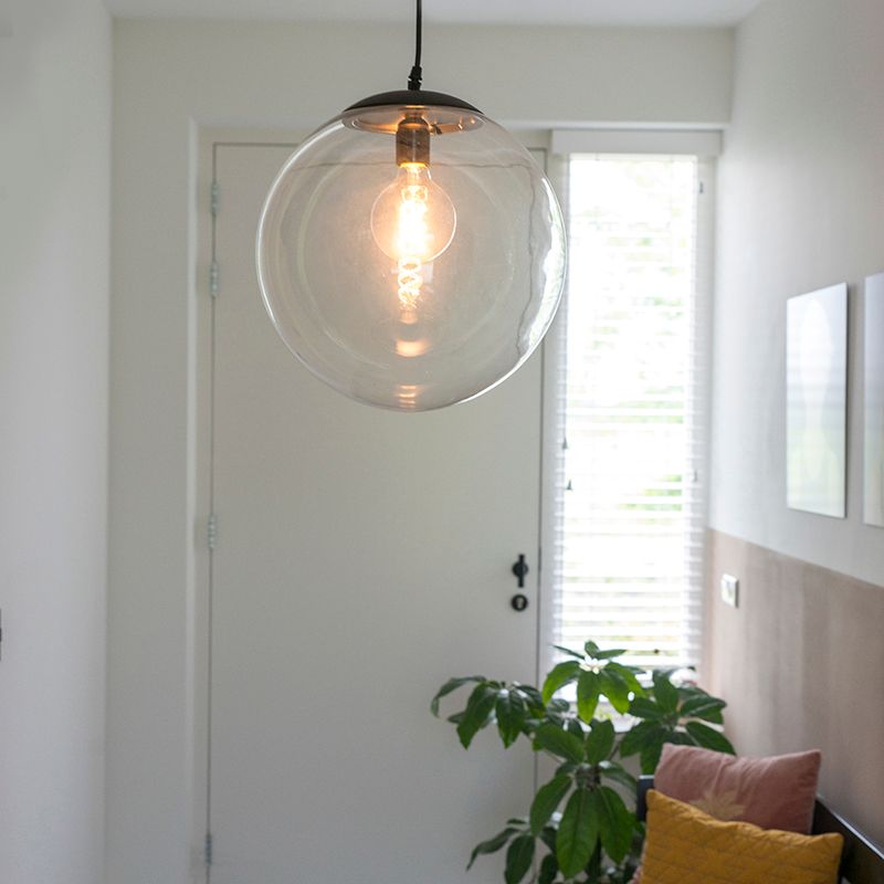 Smart hanglamp transparant 35 cm incl. WiFi A60 - Pallon