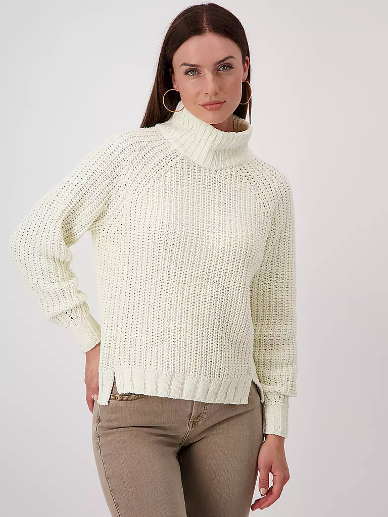 MONARI Rollkragenpullover creme