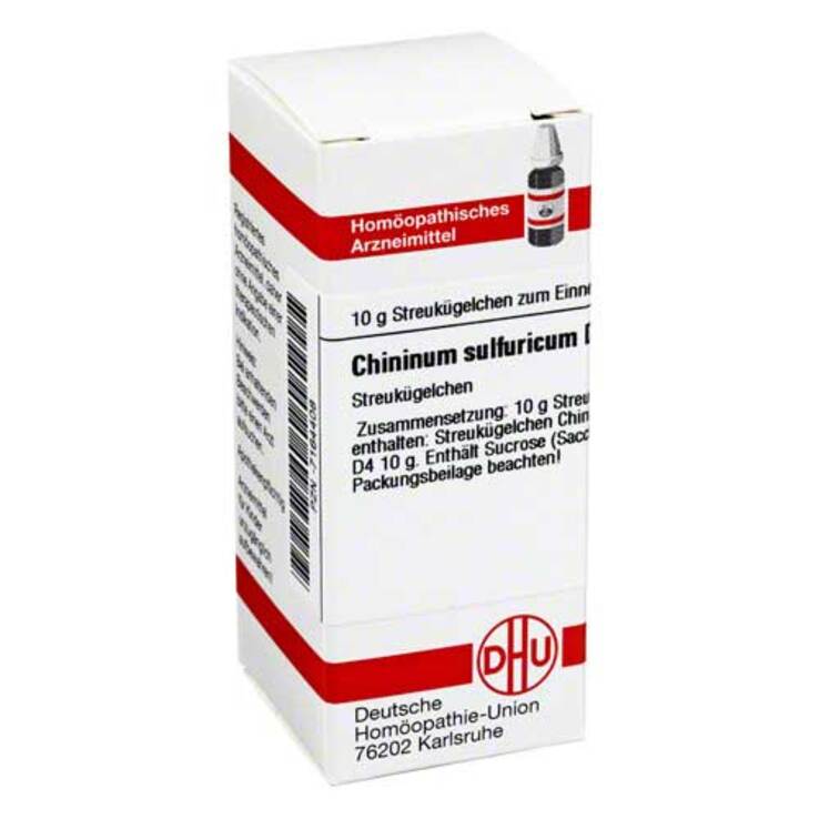 DHU Chininum sulfuricum D 4 Globuli, 10 g