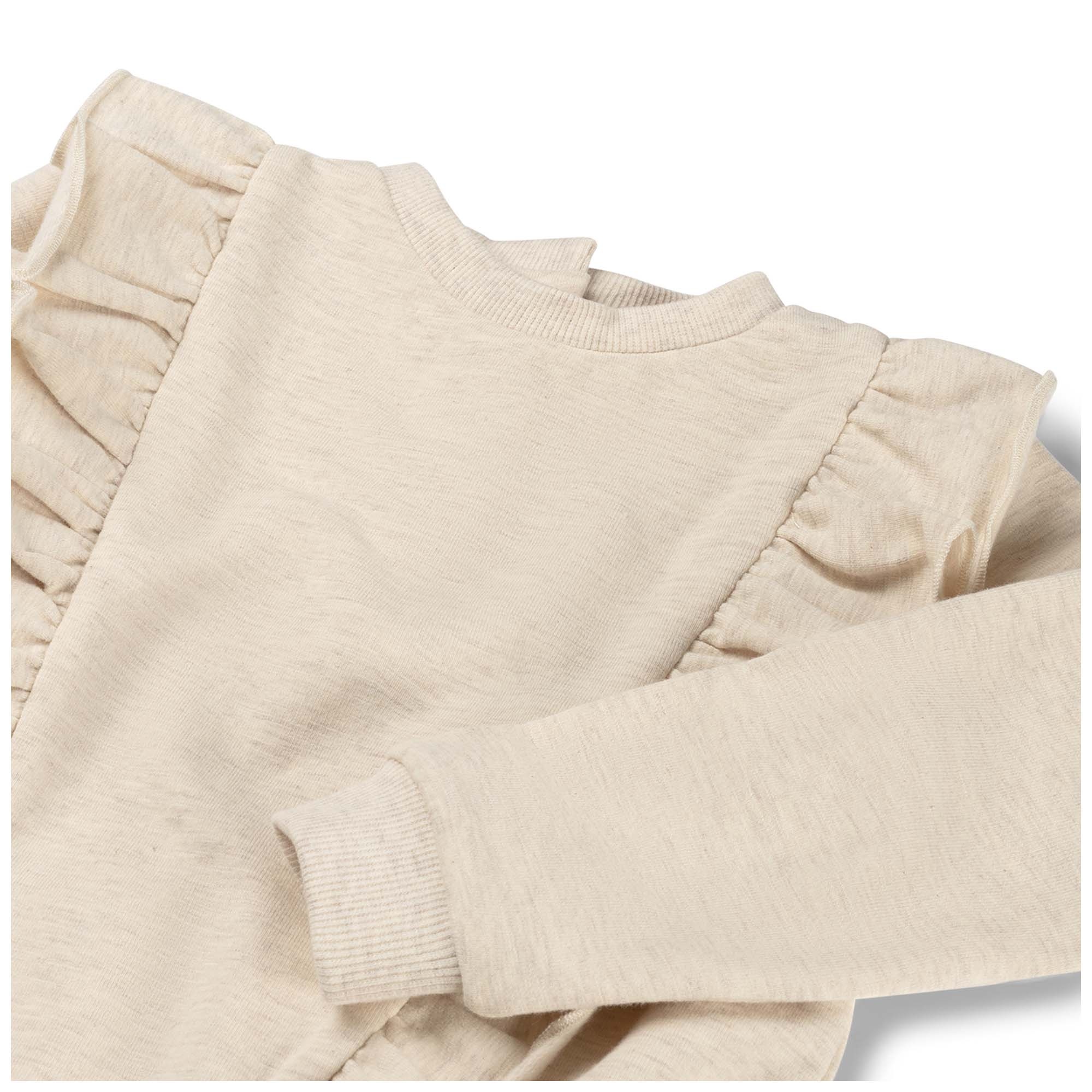 Prénatal peuter sweater lange mouwen effen bruin