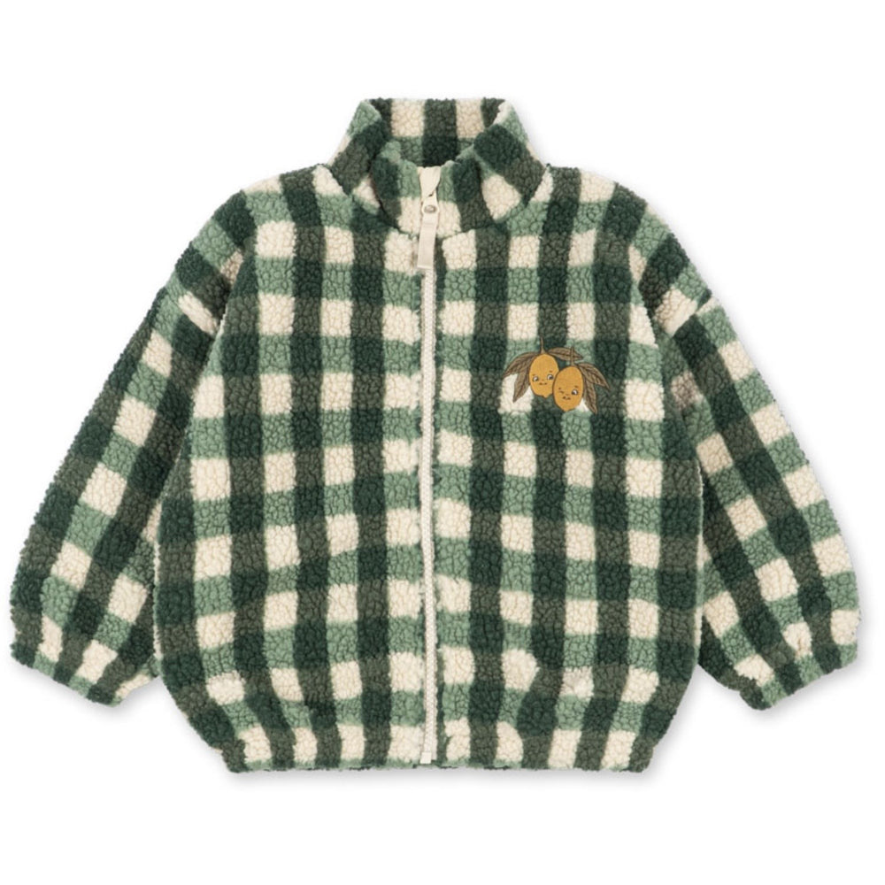 Køb Konges Sløjd Green Check Jody Bamse Jakke Grs