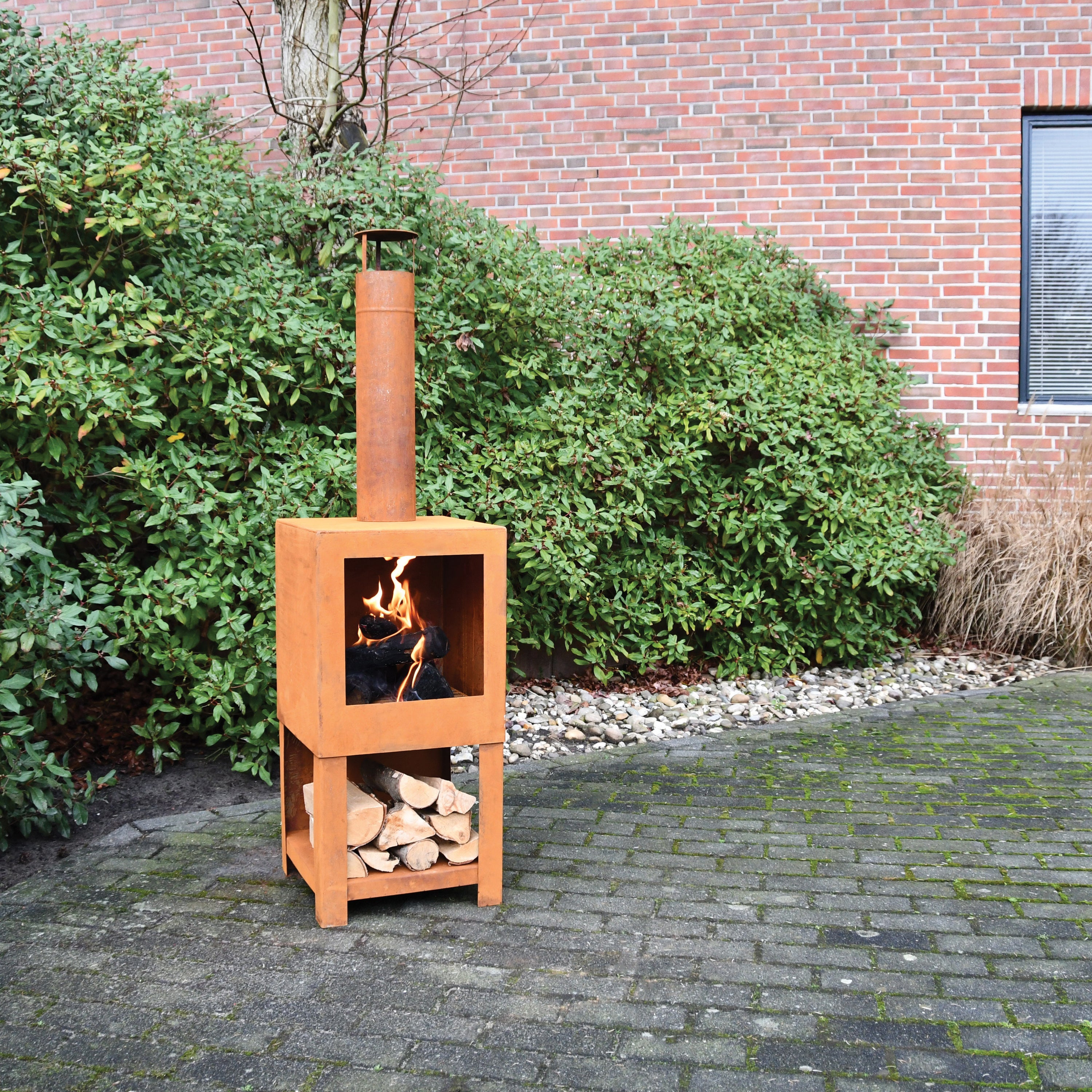 Esschert Terraskachel Houtopslag