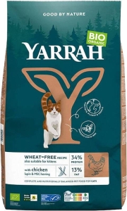 YARRAH Bio Katzenfutter Grain Free mit Huhn und MSC Hering