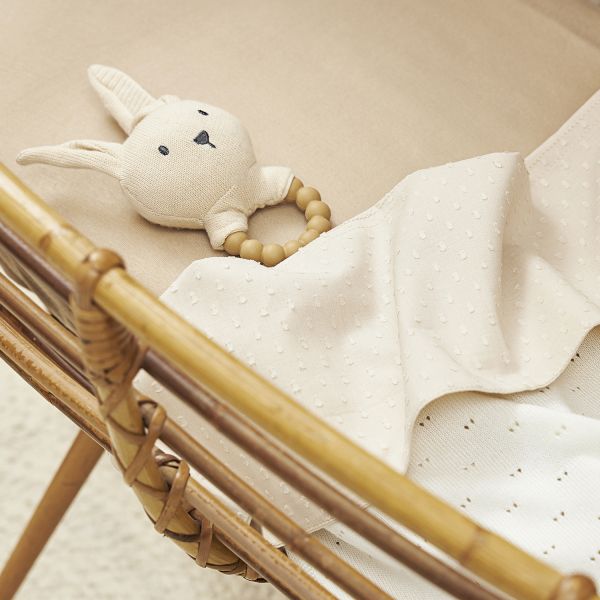 Meyco Baby Plume Wieglaken - 75 x 100 cm - Soft Sand