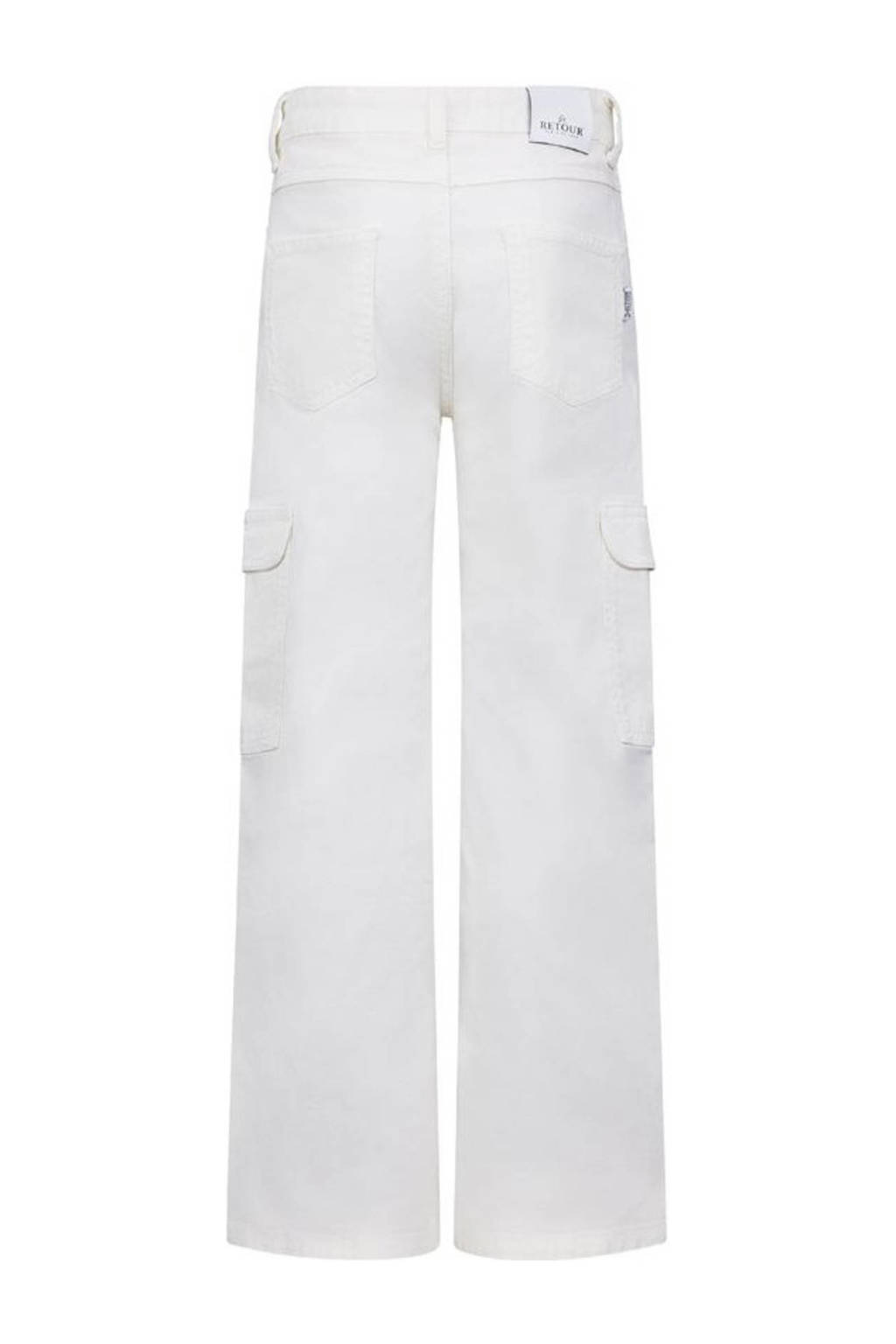 Retour Jeans loose fit cargobroek Torry ecru
