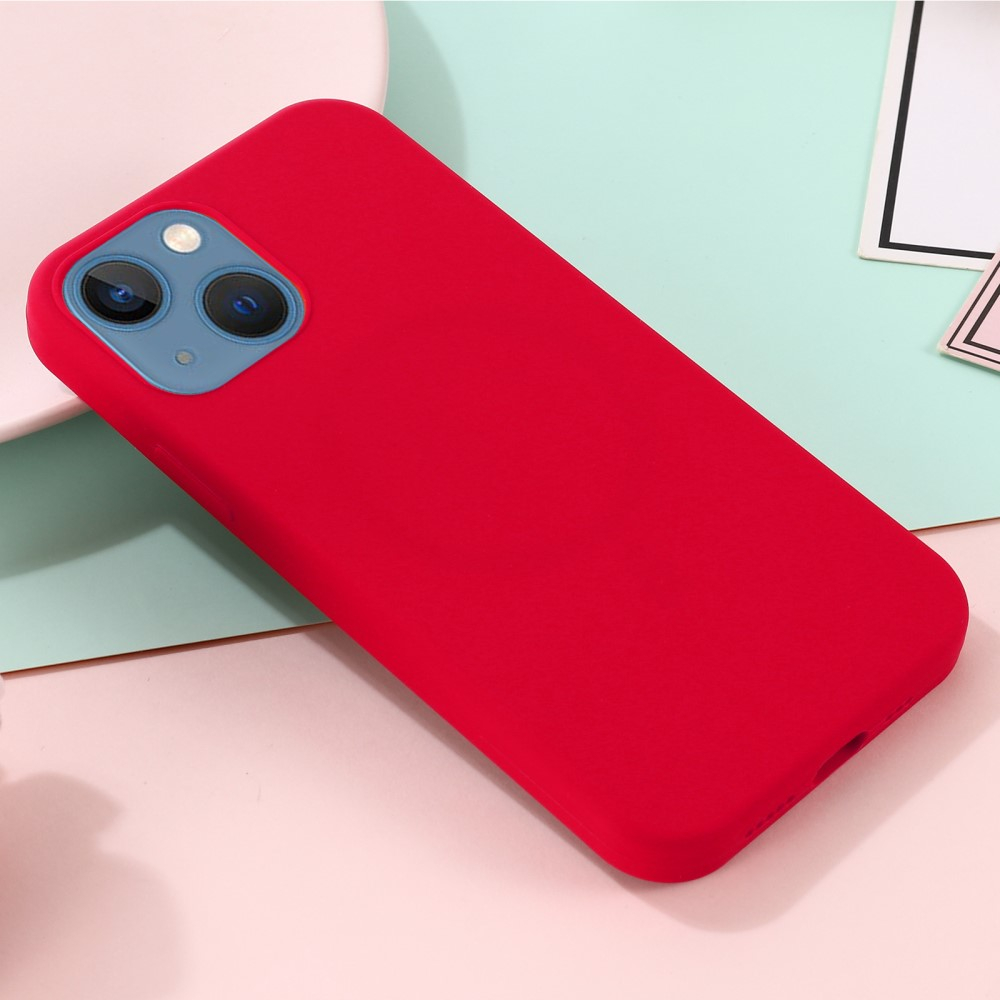 iPhone 13 MagSafe Silikon Case Hülle - Rot