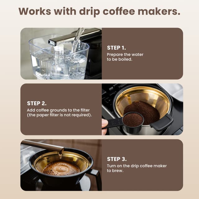 North kaffefilter 205110 (guld)