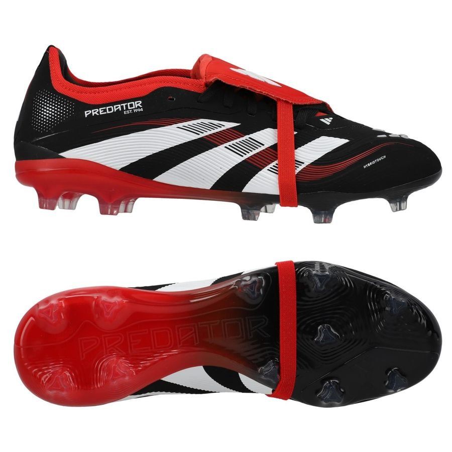 adidas Predator Pro Fold-over Tongue FG Moments - Noir/Blanc/Rouge ÉDITION LIMITÉE