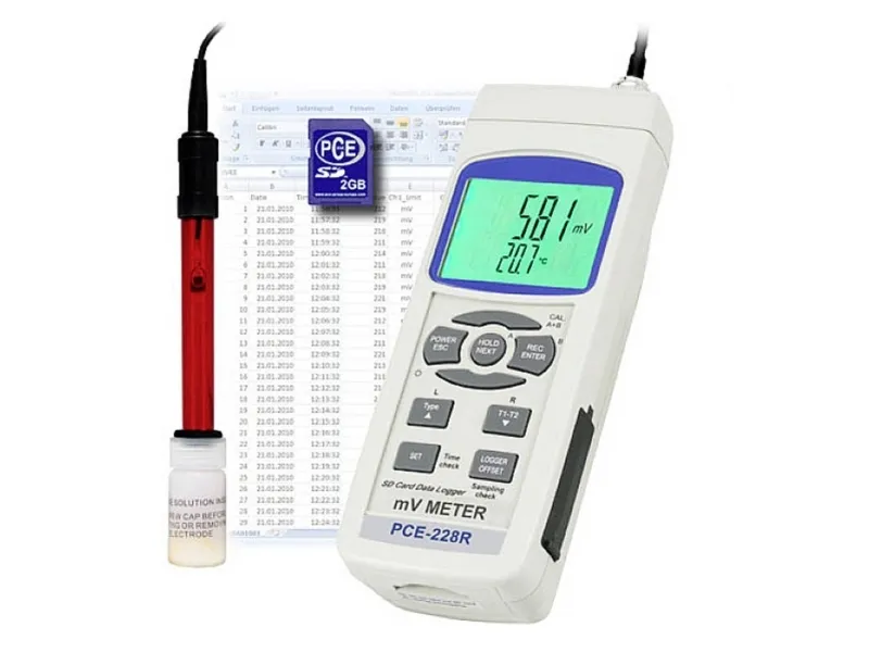 PCE Instruments Kombi-måleapparat pH-værdi , Redox (ORP), Ledningsevne