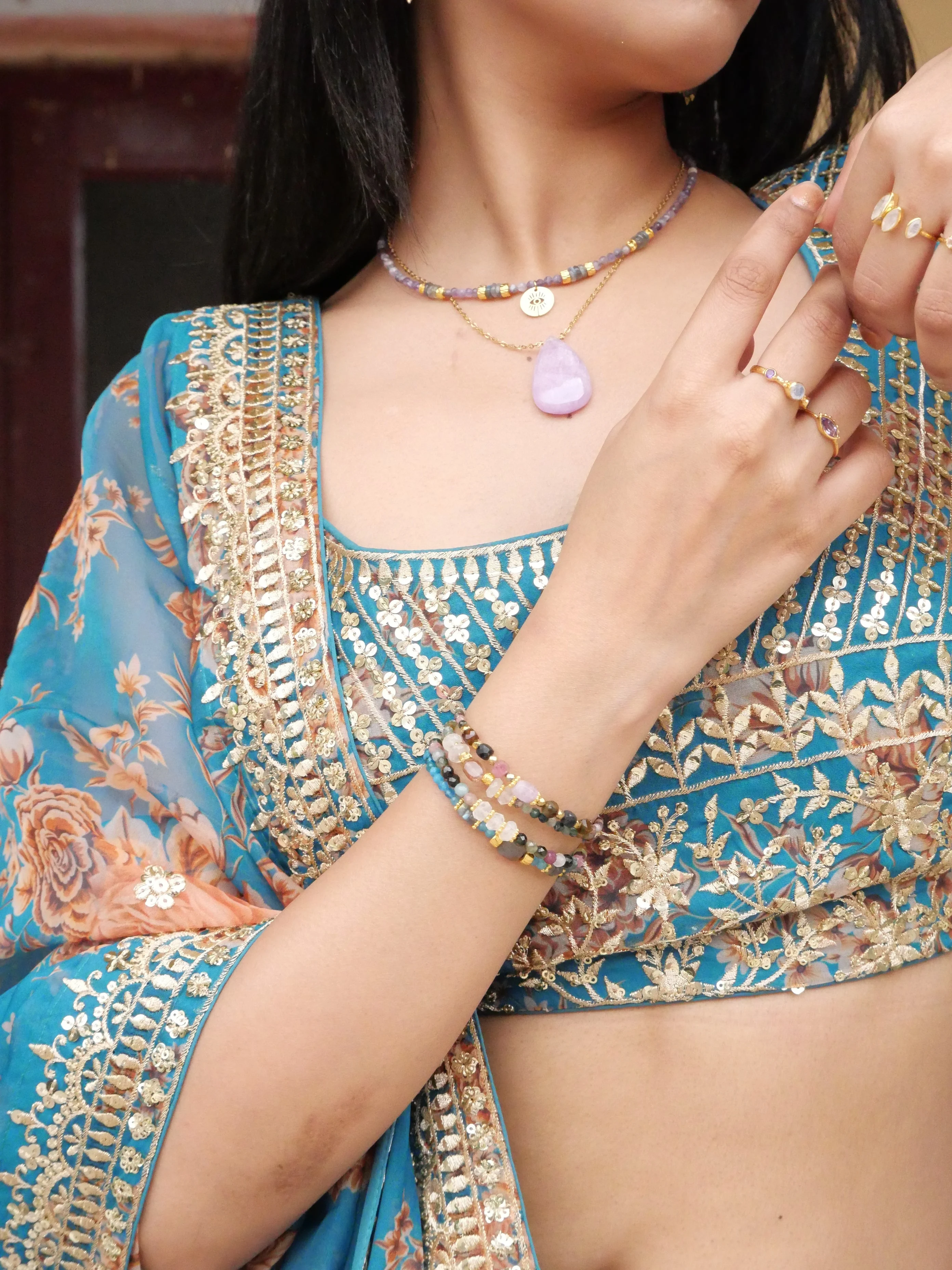 ANANDI - Bracelet apatite | Bleu