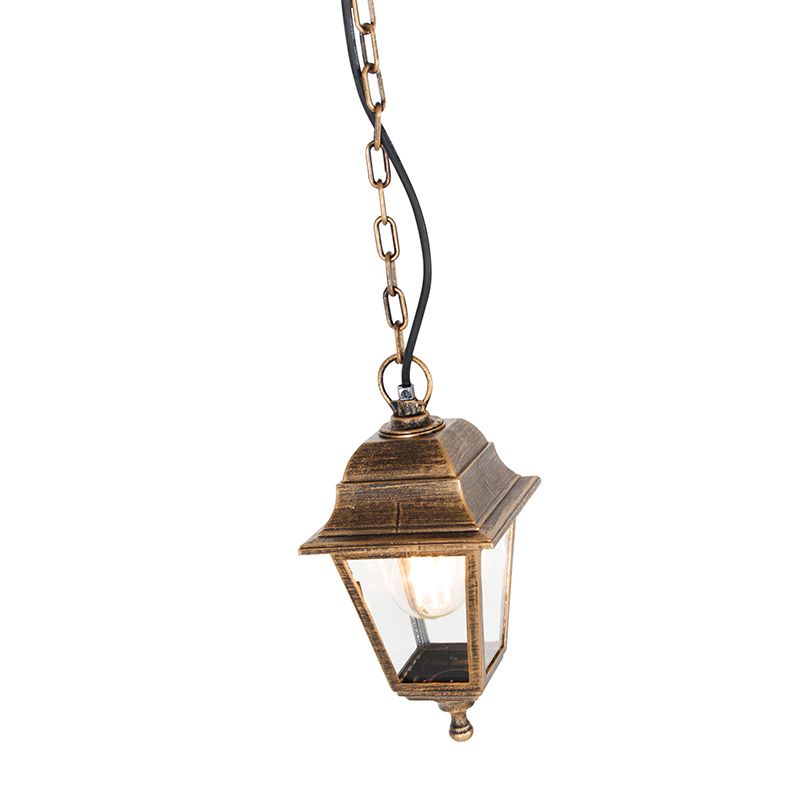 Klassieke buiten hanglamp antiek goud IP44 - Capital