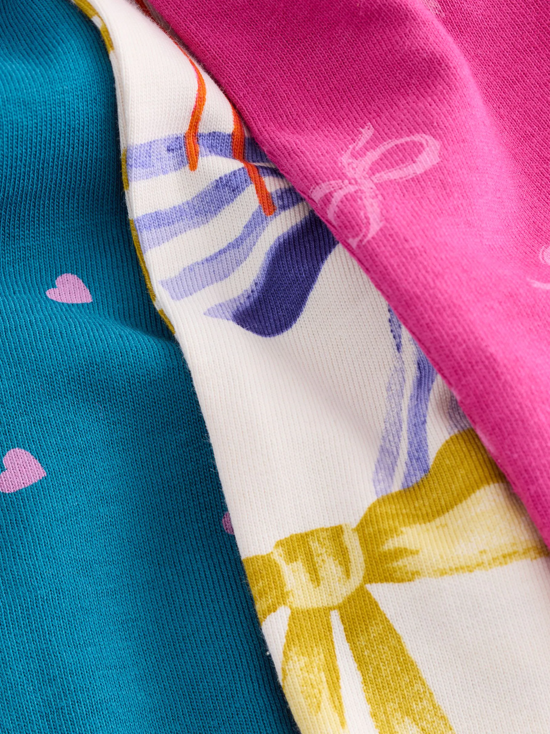 Bows Bright - Verpakking van 3 pyjama's met joggingbroek (3-16 jr)